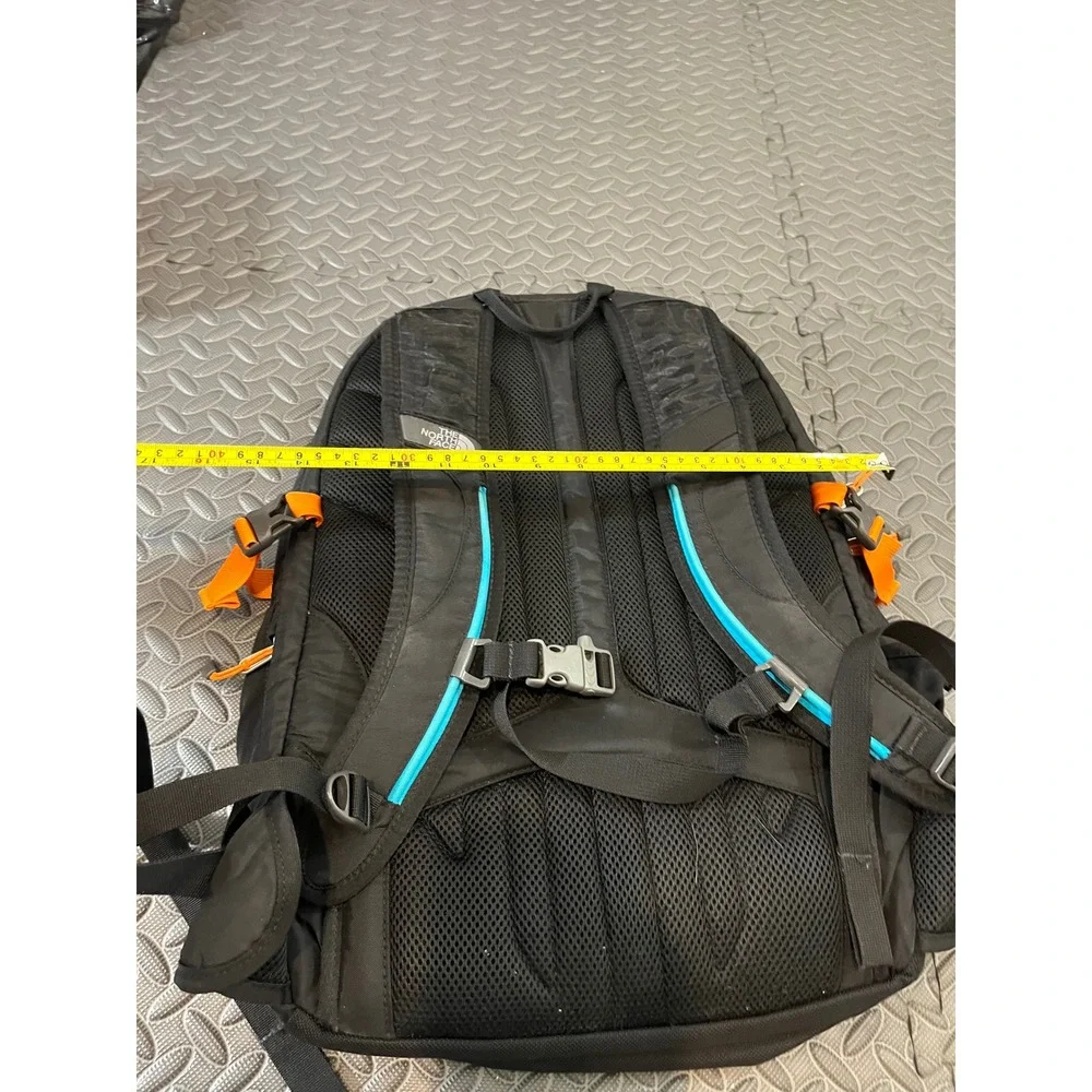 The North Face Surge II Transit Backpack Unisex OS Black Blue Orange Hiking Bag‎
